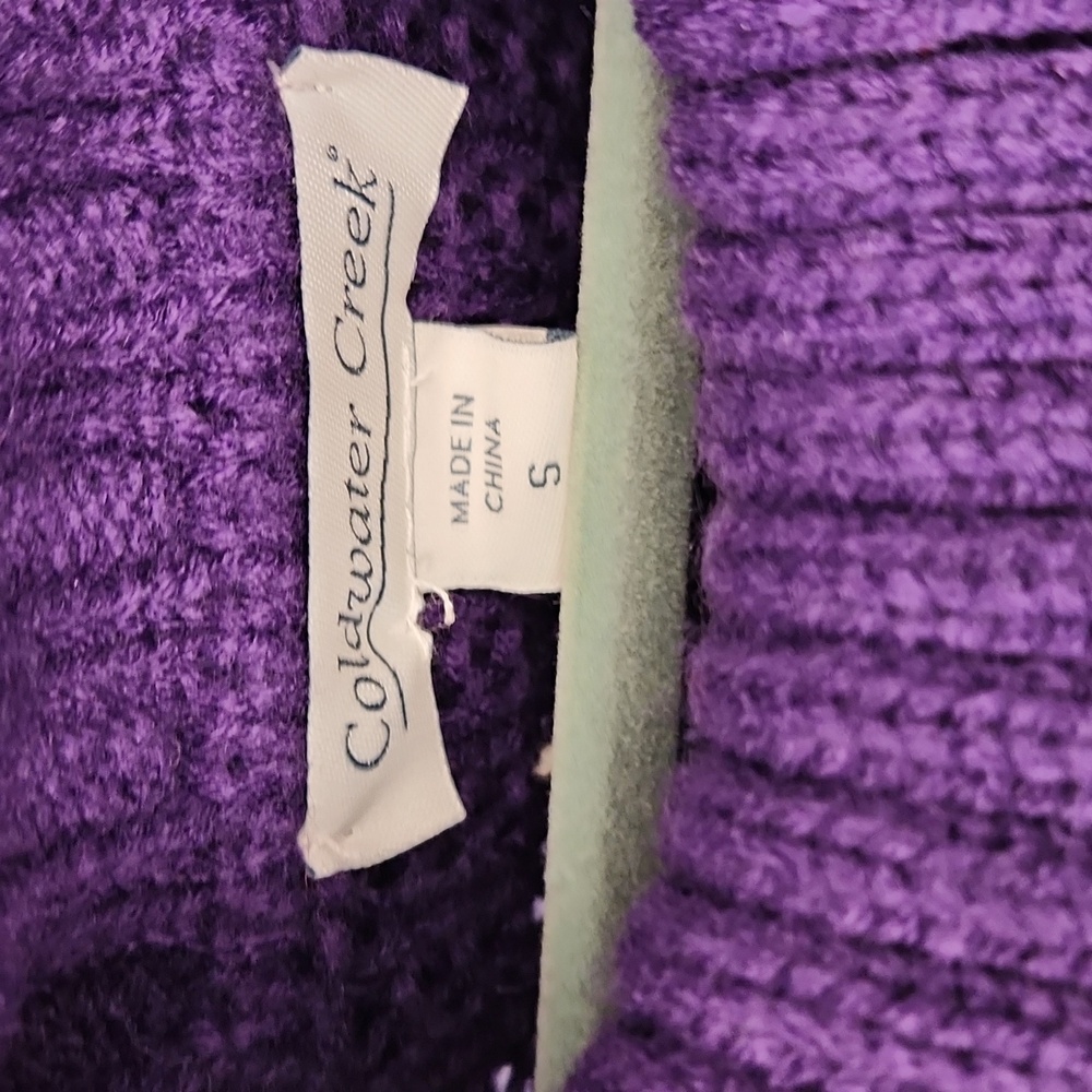 Women's cable knit sweater cowl neck